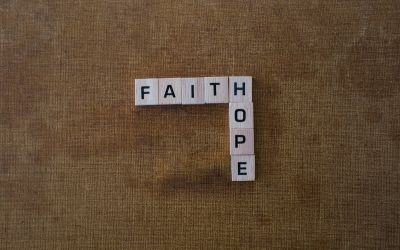 Photo of letter tiles spelling Faith and Hope to illustrate the article 